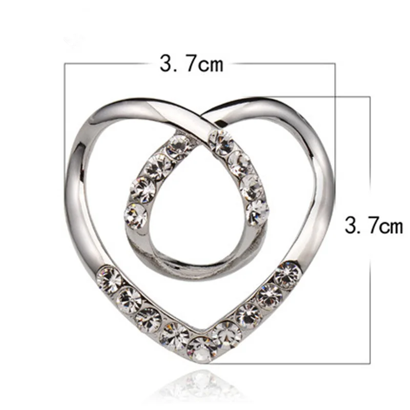 Hot Women Shawl Ring Clip Scarves Fastener Crystal Silk Scarf