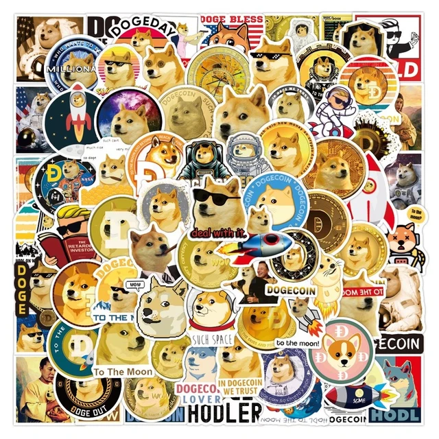 10/30/50pcs/pack Funny Doge Meme Decal Graffiti Stickers For Laptop  Children's Toys DIY Cars Knapsack Skate Computers Luggage