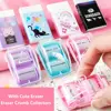 Eraser Creative Stationery Manual Desktop Vacuum Cleaner Eraser Crumb Collectors Eraser Dust Cleaner Desktop Sweeper 1