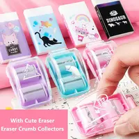 Eraser Creative Stationery Manual Desktop Vacuum Cleaner Eraser Crumb Collectors Eraser Dust Cleaner Desktop Sweeper 1