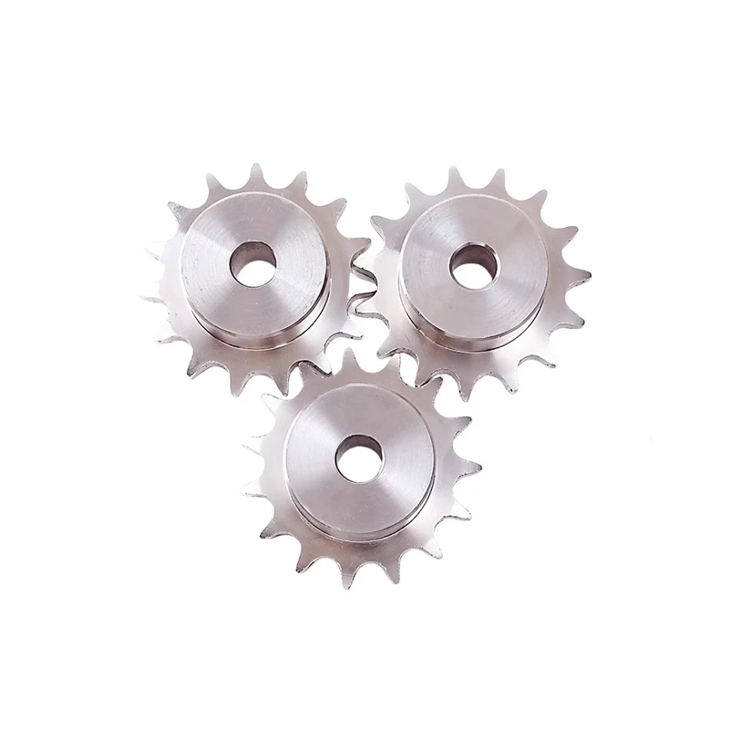 10T-24T 06B Precision Industrial Drive Sprocket Wheel 304 Stainless Steel Chain Gear Bore 8 10 12 mm For 06B Chain, 1PC