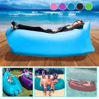 Inflatable Sofa Cushion Camping Air Tent Bed Sleeping Bag Lazy Beach Air Mattress Folding Lounger Chair Garden Outdoor Furniture 1