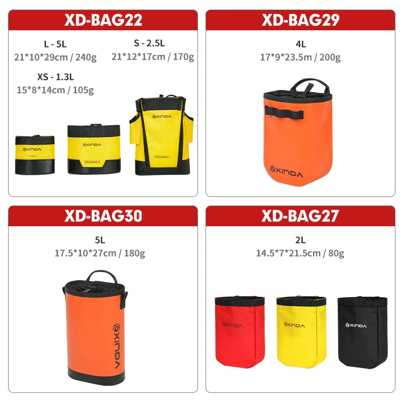 Outdoor Rock Climbing Portable Tool Bag Working At Height Toolkit Xinda Rappelling Mountaineering Storage Backpack