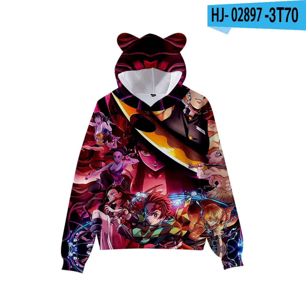 Anime Demon Slayer Hoodies Cartoon Mens/WomenSweatshirt