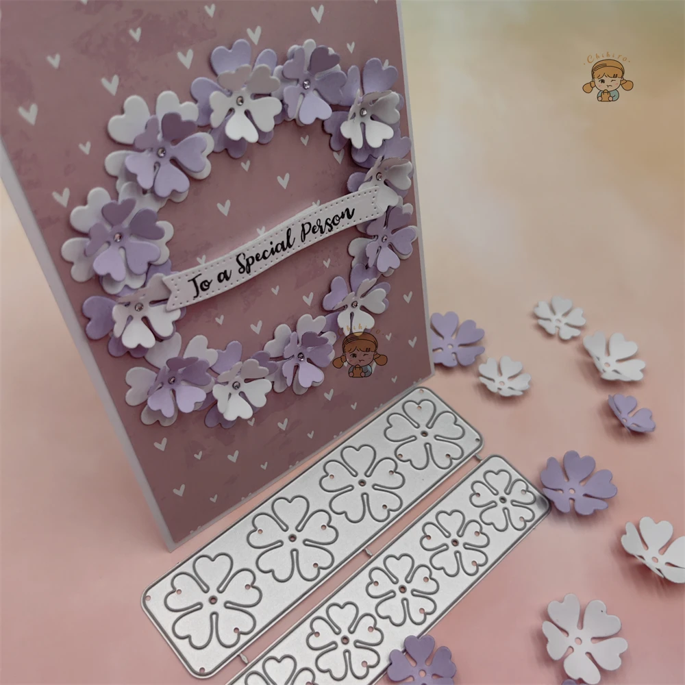 Clover Lucky Straw Cutting Die Flower Metal Cutting Muore Nuovo Per Scrapbooking Album Fai Da Te Cartella Di Goffratura Paper Card Maker Temprla