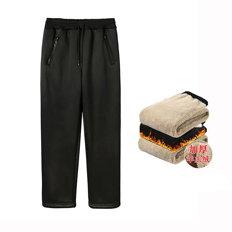 Winter 10XL Oversize Casual Pants Men Thick Warm Men's Trousers Baggy Joggers Pants Outdoor Hiking Working Swearpants Male Man 5