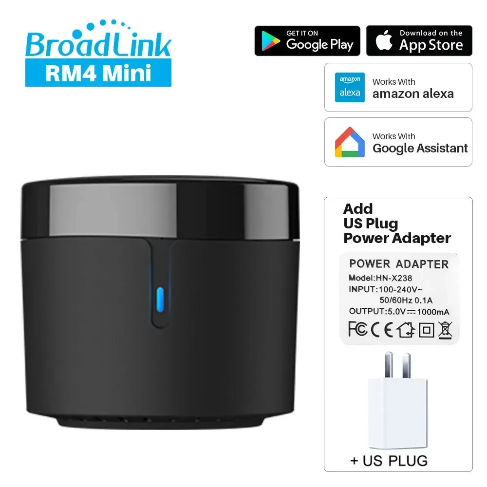 BroadLink RM4 mini Smart Infrared Remote Control Air Conditioning Voice Smart Home wireless remote controller,smart universal remote control,smart ir remote control,bluetooth voice remote control