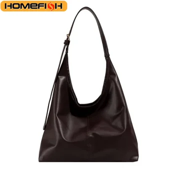 HOMEFISH Nuova Borsa Tote da Donna, Stile Retrò Semplice, Grande Capacità, con Tracolla e Funzione Porta Documenti