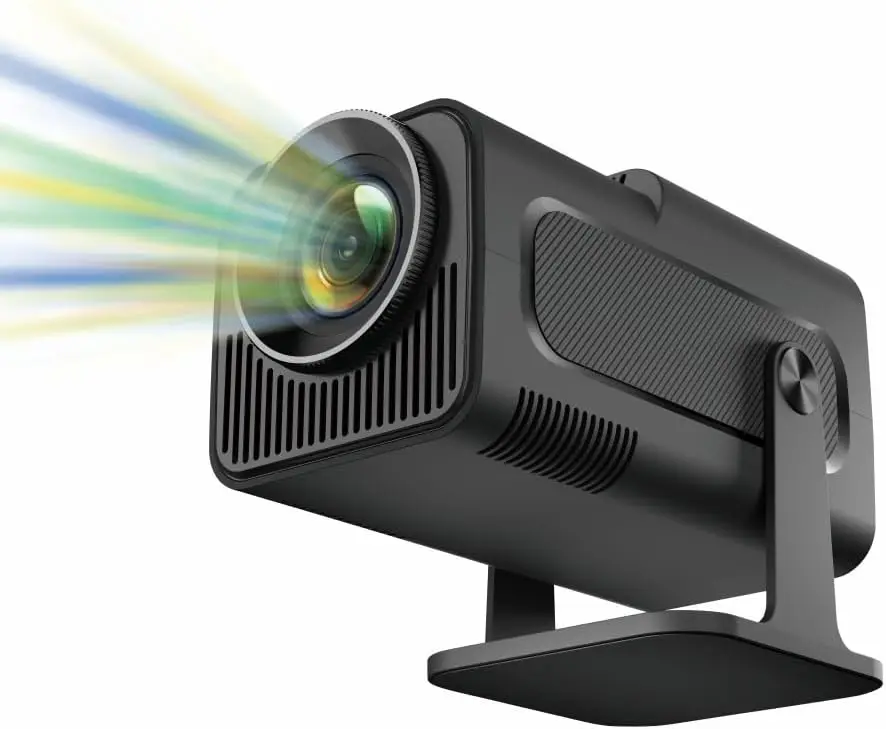 Outdoor Portable 4K Smart Projector HD Large Screen Home Movie Projector HY320 Mini Upgrade 720P Android 11 Wifi6 BT5.0 Cinema 6
