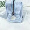 Striped Travel Storage Bag Cosmetic Case Hand-held Large-capacity Multi-purpose Trip Toiletries Pouch Stationery Organizer 5