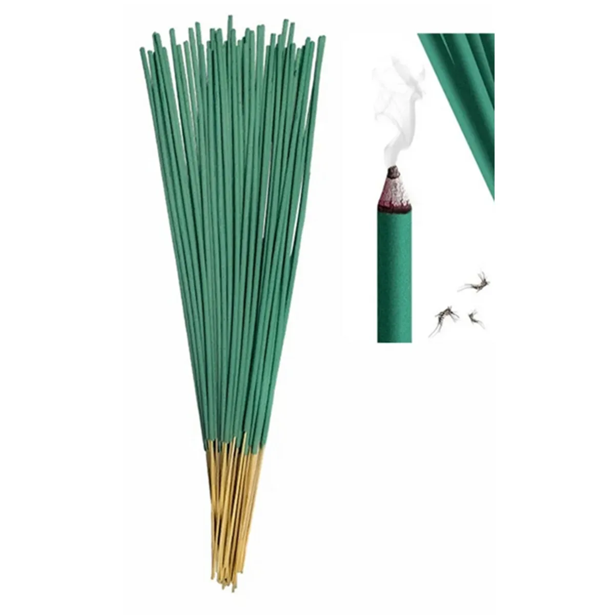 Handmade Plant Leaves Nature Camping Incense Stick Roll 60pcs Room Mosquitoes Flies Insect Outdoor Garden Fishing Repelling incense stick insect repellent
