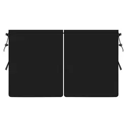 2 - Piece Car Privacy Sun Shade and Air Conditioning Divider Curtains (Black)
