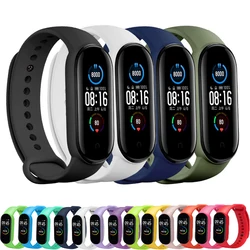 Watchbands for Xiaomi Mi Band 7 bracelet Sport Silicone Miband smart watch Replacement pulsera correa mi band 6 5 7 4 3 strap