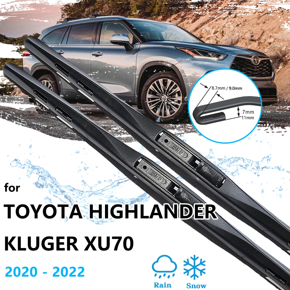 2x For Toyota Highlander Kluger XU70 2020 2021 2022 Front Wiper Blades