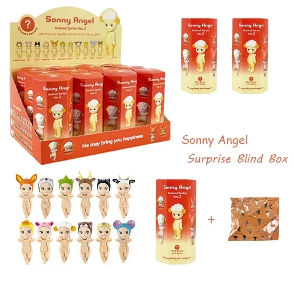 thumbnail image 4 of Sonny Angel acostado caja ciega Hippers figuras de acción Kawaii misterioso juguete sorpresa modelo de anime muñeca niños regalo de Navidad, 4 of 5