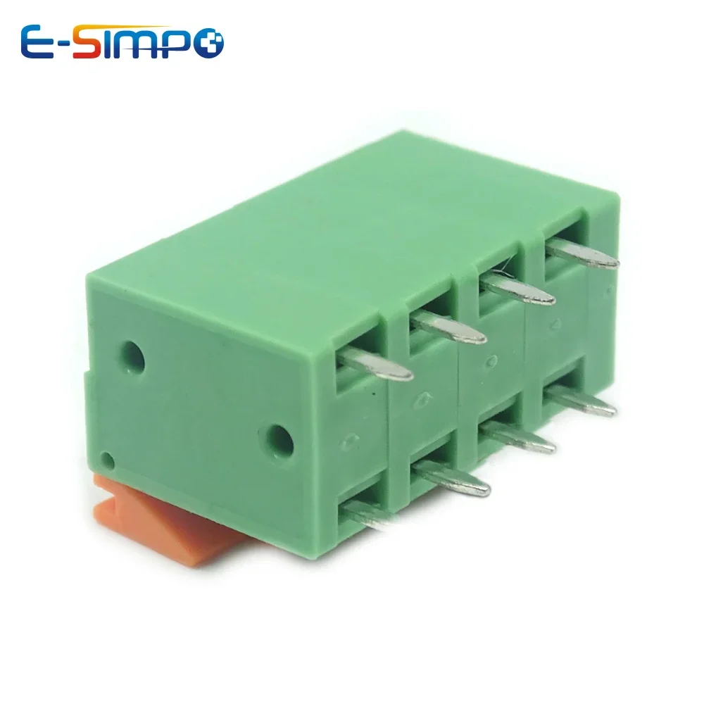 Wire Connectors 100pcs 142V 142R 5.08mm/0.2" Side/TOP Entry 2P3P4P6P8P10P 141V 141R FFKDSA1/V-2.54mm/0.1" PCB Spring Terminal Block Connector wire connectors,din rail terminal block