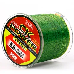 Premium Invisible Speckle 3D Sinking Fluorocarbon Coated Carp Fishing Line - 0.35mm-4.5 (500M GREEN B)