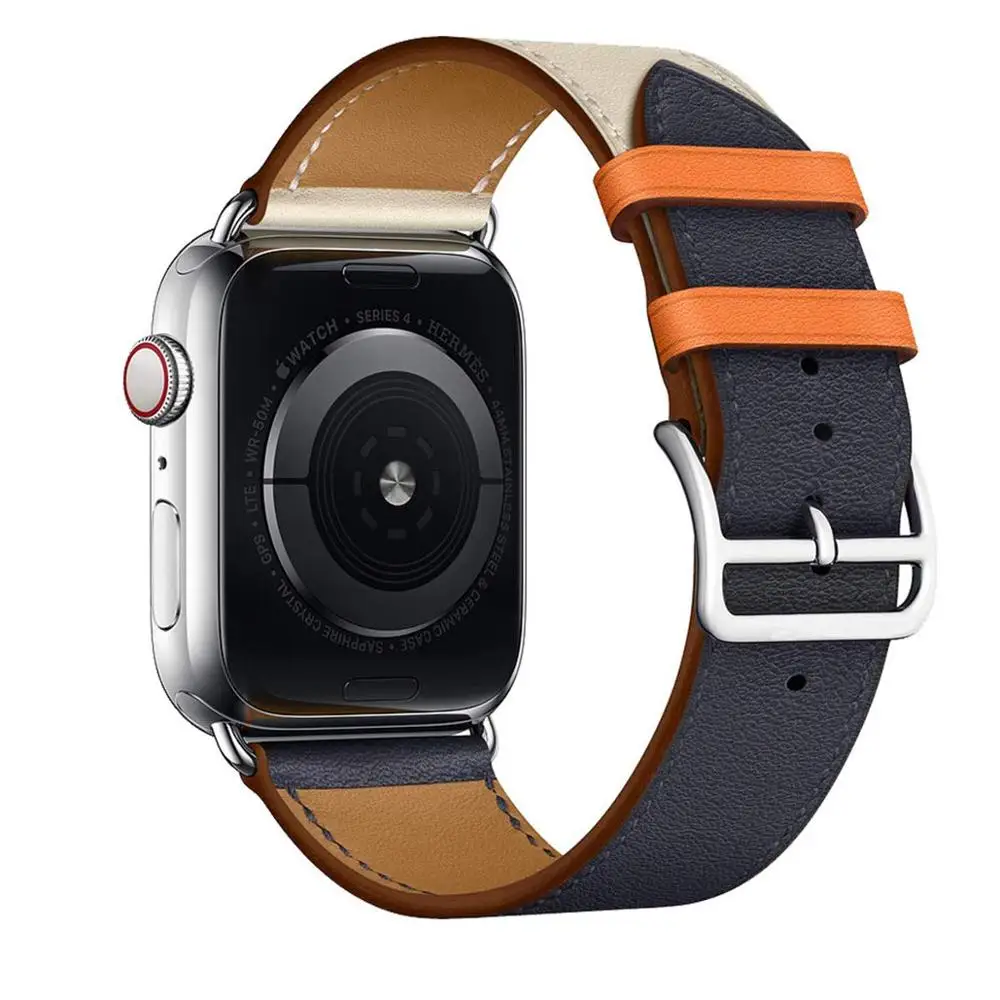 Apple watch için tek tur Hermes bant 44mm 40mm 45mm 41mm 49mm 42mm 