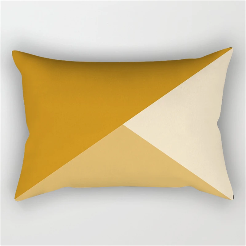 30x50cm Yellow Geometry Pillowcase Decor Sofa Cushion Pillowcover Polyester Pillow Cases for Home Decor Bedding Cushion Cover
