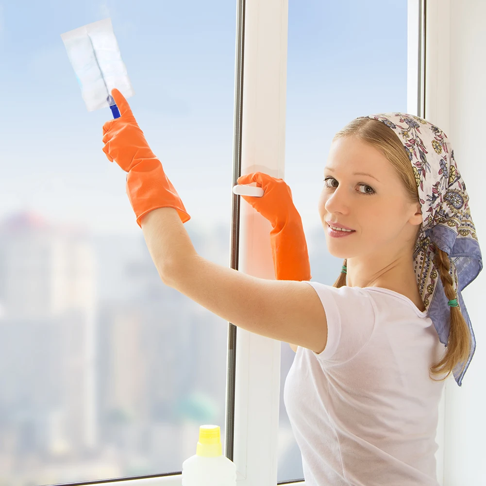 40 Count Microfiber Duster with 2 Handles Static Dust Removal Brush for Dusting Furniture Blinds Ceiling Fans Walls