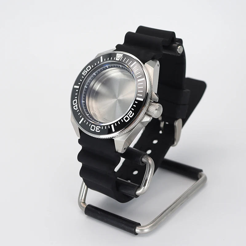 Modified Seiko Samurai Diving 43.8mm Black Watch Cases