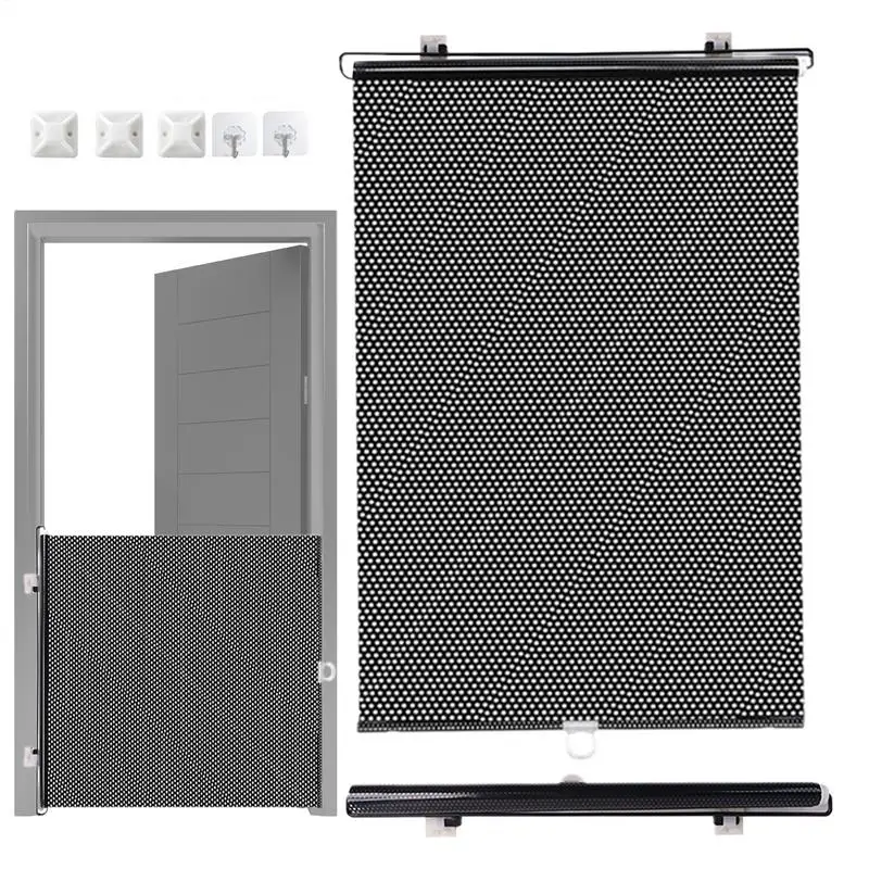 Puppy Safety Fence Retractable Safety Pet Gate Portable Pet Supplies Multifunctional Animal Fence for Doorway Stairs Balcony