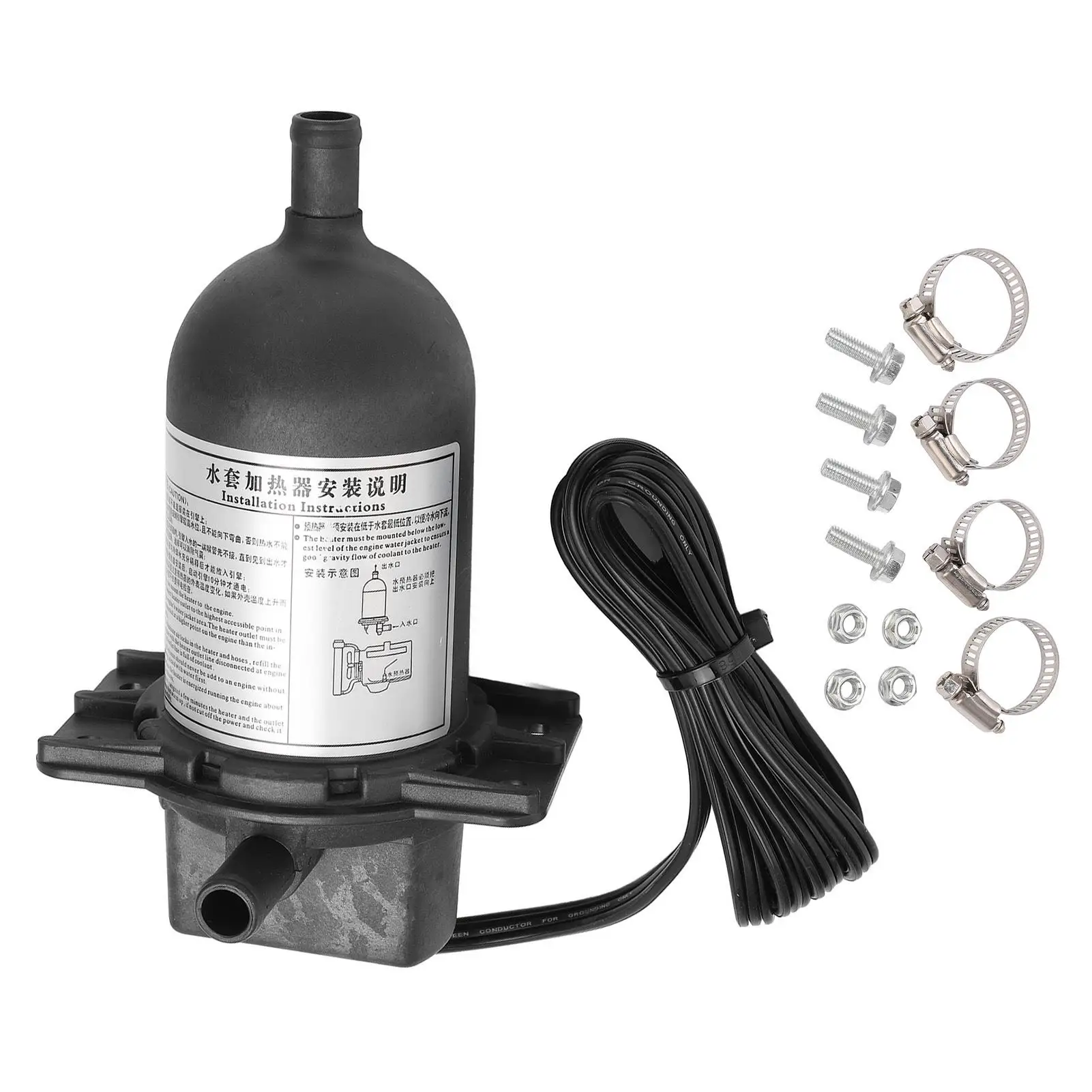 เครื่องทำความร้อนบล็อกเครื่องยนต์ดีเซล 1000 วัตต์ สำหรับเครื่องกำเนิดไฟฟ้า ระดับการป้องกันน้ำ IP54 ทนต่อแรงสั่นสะเทือน ระบบหมุนเวียนน้ำหล่อเย็นในตัว 1