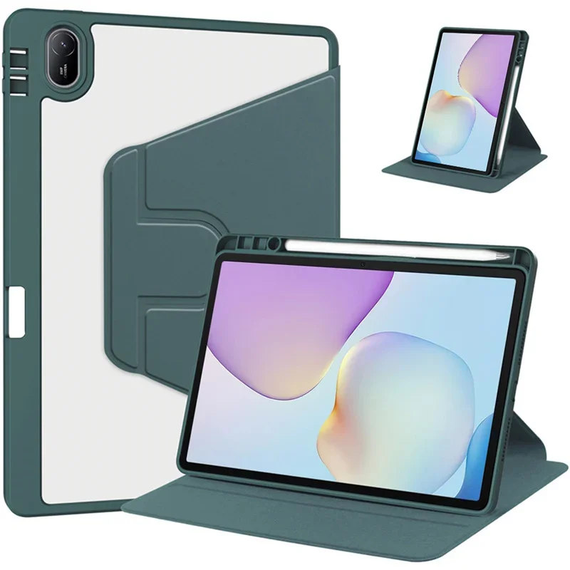Premium Rotating Acrylic Tablet Case with Pen Holder