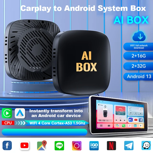 CarPlay AI Box Android 13.0システム YouTube CarPlay AI Box Android 13.0システム YouTube