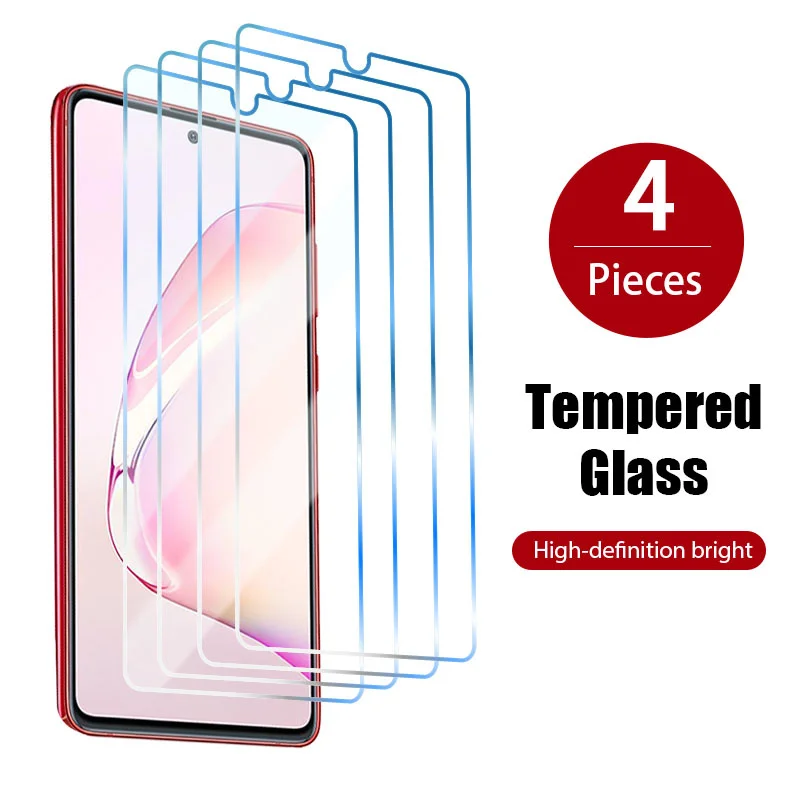 

4 шт., Защитное стекло для Samsung A52 A51 A32 A31 A72 A71 A12