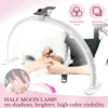 DianaBeauty Half Moon Light 35W Nail Desk Lamp U Shaped 364 LEDs Fill Light with Phone Holder Foldable Table Lamp for Nail Art 2