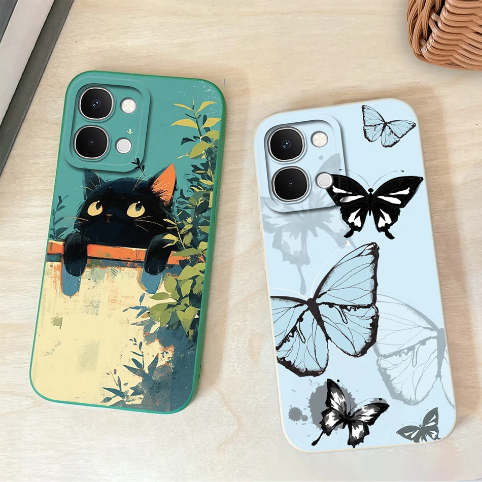 Coconut Tree Soft Smooth Liquid Silicone Phone Case - Full Protection Back Cover