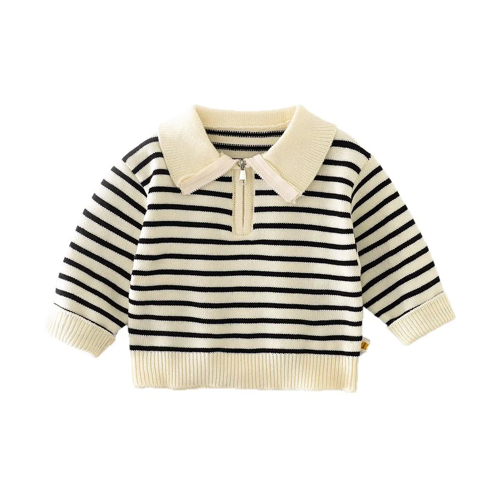 Baby Classical Striped Knitwear Sweaters