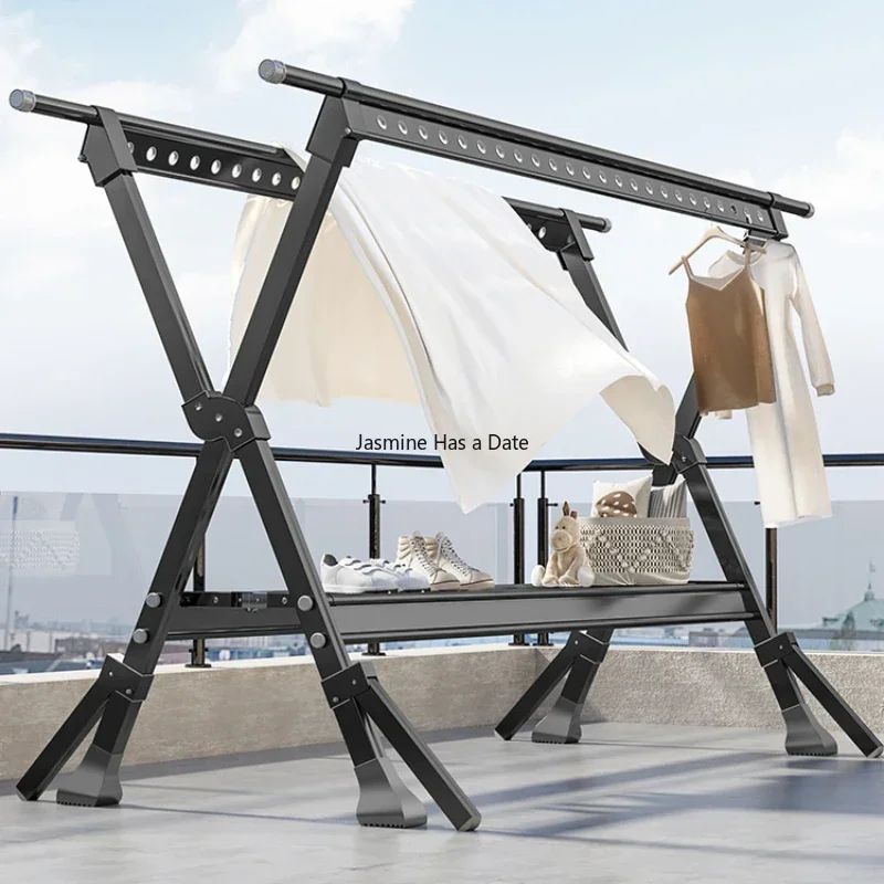 

Indoor Foldable Drying Racks Ground Foldable Household Balcony Drying Drying Racks Strong Cabide Home Decorations WZ50DR