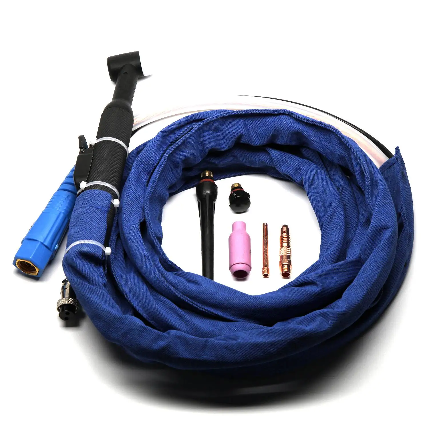 Soft Silica Gel Hose WP26 WP-26 WP 26 TIG Torch Complete 4 Meters M16x1.5mm GX16 2 Pin Connector silica gel soft hose 2 meters qq 150 150a tig welding welder torch burner m16 m16x1 5mm connection 2 pins connector