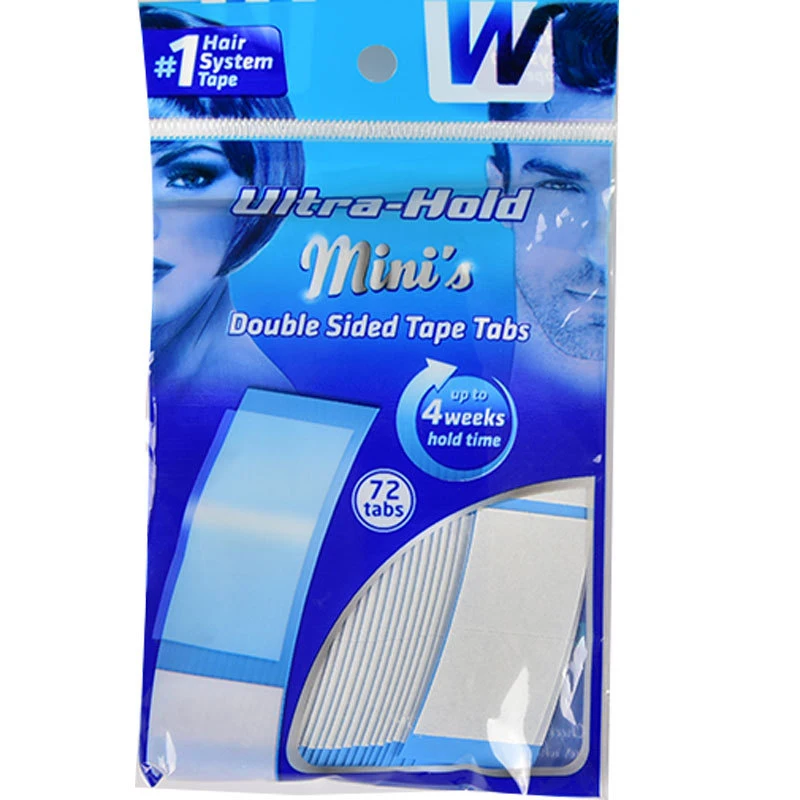 Ultra Hold Double-Sided Hair System Tape Tabs for Lace Fronts and Hair Extensions (72 Tabs)