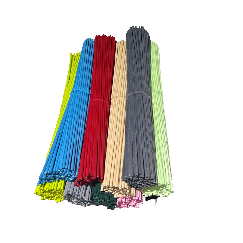 100pcs 25cm 3mm Colored Essential Oil Diffusion Fiber Rod for Home Decor Red/Blue Aromatherapy Fiber Sticks for Reed Diffuser