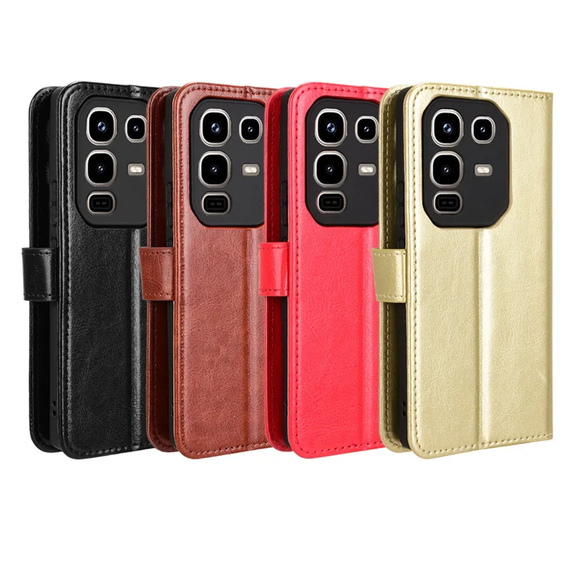 Leather Flip Case with Wallet and Kickstand Features - Protective Cover