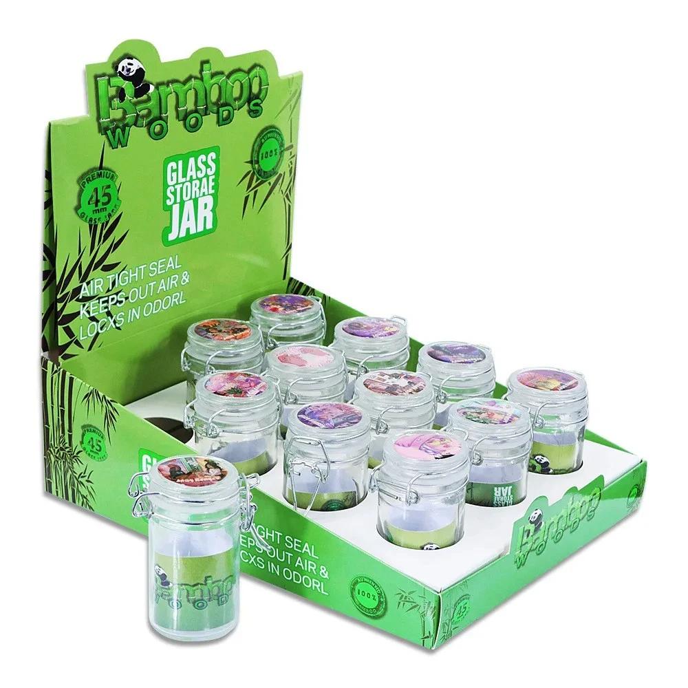 Smoking Accessories Airtight Cigarettes Tobacco Herb Stash Jar Clamping Lid Smell Proof Storage Bottle Keep Fresh