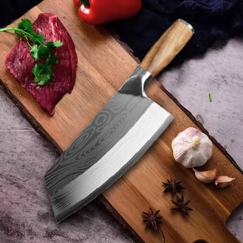 Кухонный нож мясника 7 5 дюйма дамасский китайский шеф-нож из нержавеющей стали