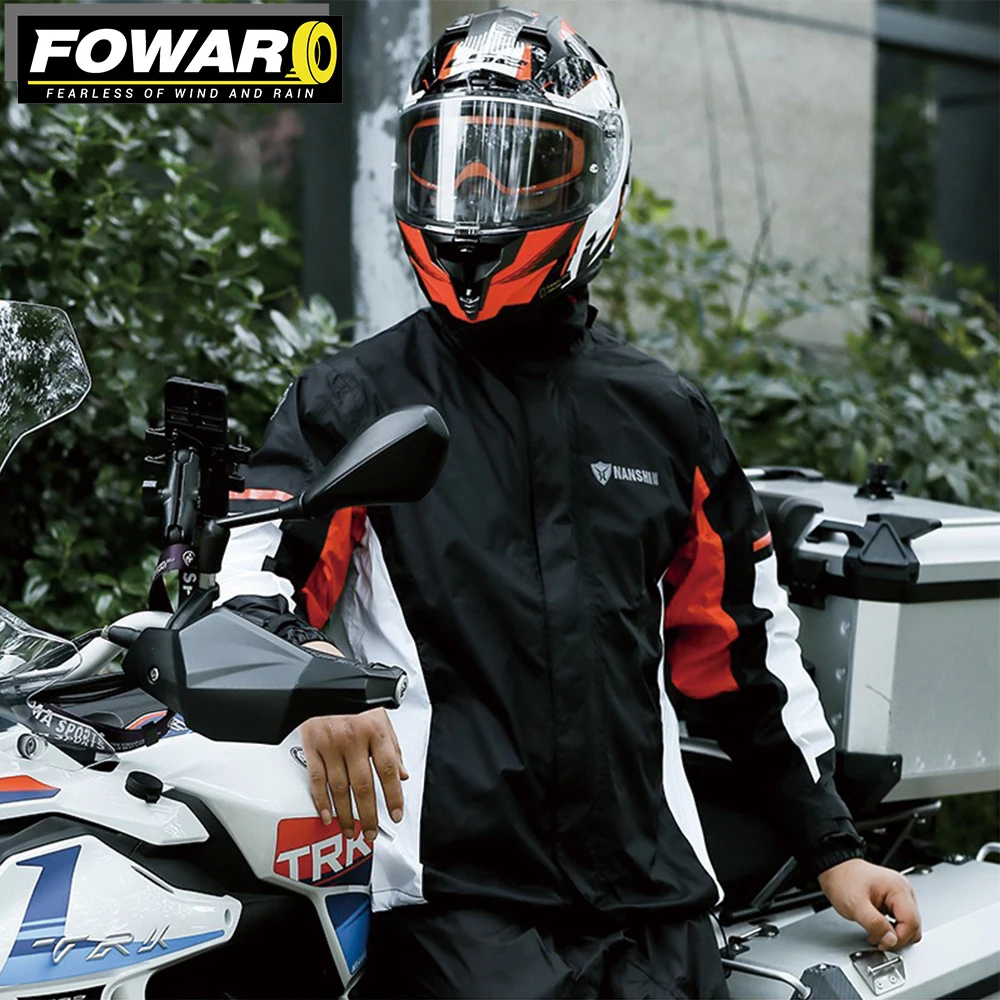 Motorcycle Raincoat Ultra-thin Waterproof Breathable Comfortable Reflective Nylon For Biker motorcycle raincoat bike raincoat