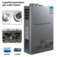 Chauffe-eau à gaz GPL 6L, en acier inoxydable, gaz Propane sans réservoir, corps GPL avec Kit d'exposition, appareil de Camping domestique 1