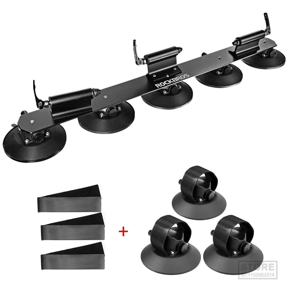 ROCKBROS Bike Bicycle Rack Suction Roof-Top  Car s Carrier Quick Install  Roof  MTB Mountain Road  Accessory 10