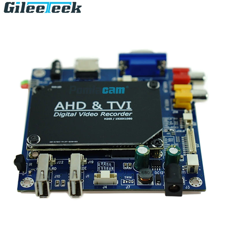 HDMI VGA CVBS 출력 포트 비디오 녹화 마더보드, AHD TVI 액세스, DVR 보드, DCH122 AHD 1CH ...