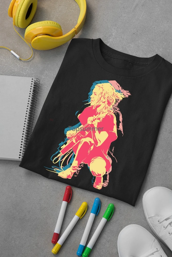 Tina Weymouth Tom Tom Club Teste Parlanti T-Shirt Nera Tutte Le Taglie J2535