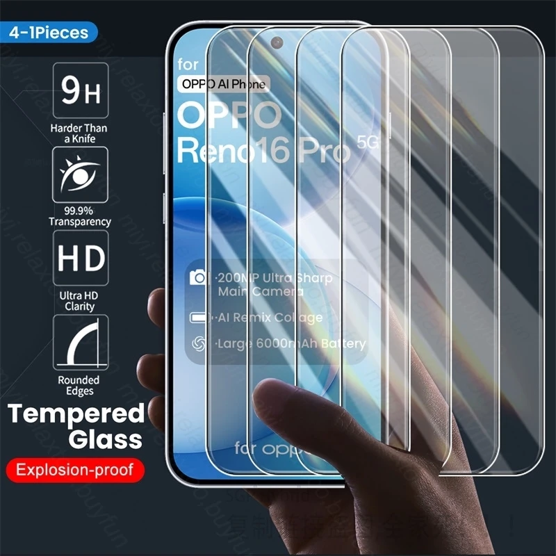 Premium 9H Screen Protector for Oppo Reno16 Series - Protective Glass Shield