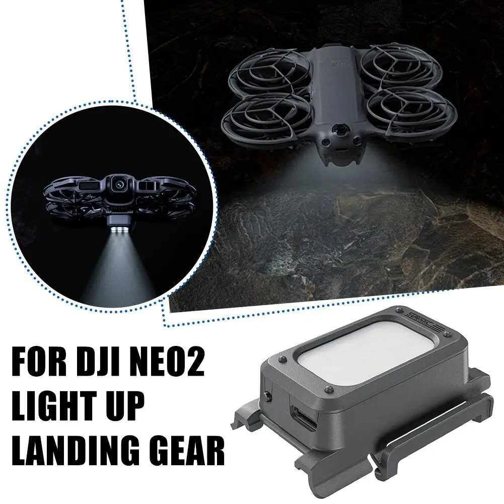 Train d'atterrissage LED pour DJI NEO2 - Rechargeable, Protection & Éclairage