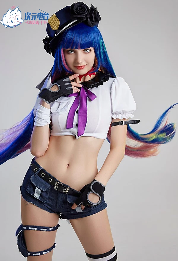 Anime Panty & stocking Cosplay Costume Adult Women Sexy Police 