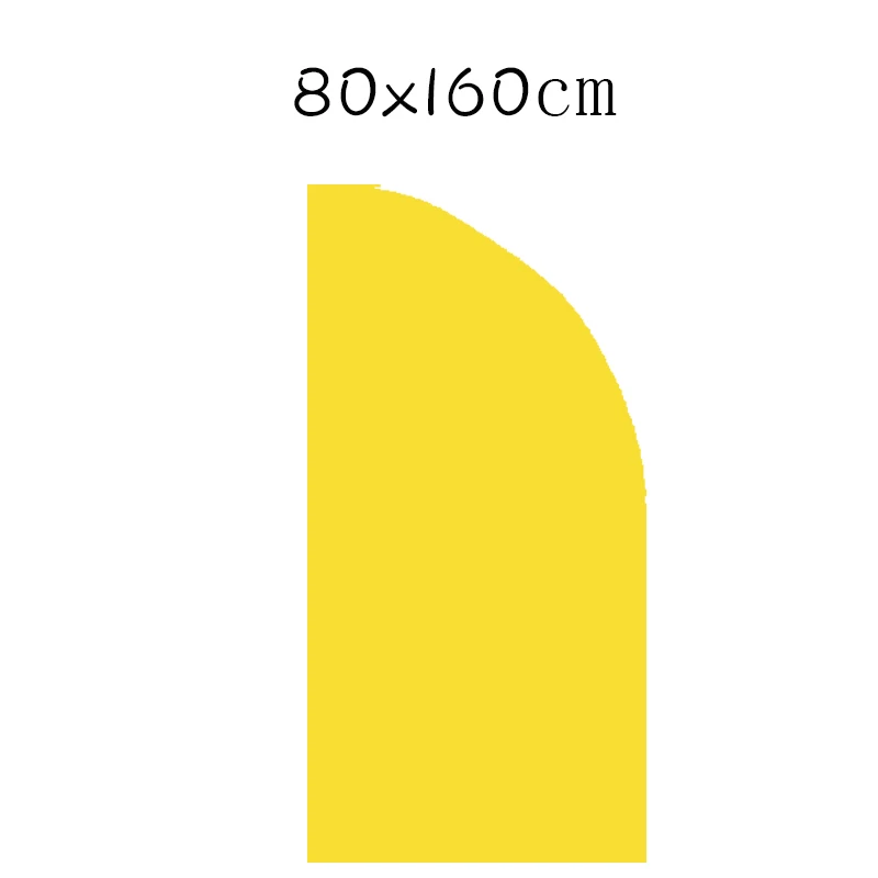 일반 솔리드 블루 그린 옐로우 다크 핑크 아치 배경 커버 생일 파티 장식 배경 하프 아치 Chiara 커버 80x160cm