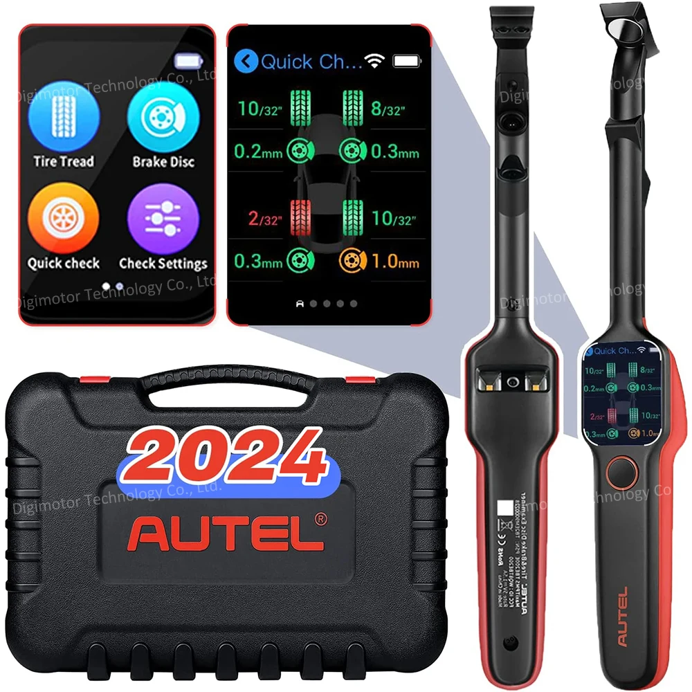 Autel MaxiTPMS TBE200E Tire Tread Depth & Brake Disc Wear Examiner Laser-enabled Real-time Measurement Scan Tool Tire Scan DOT